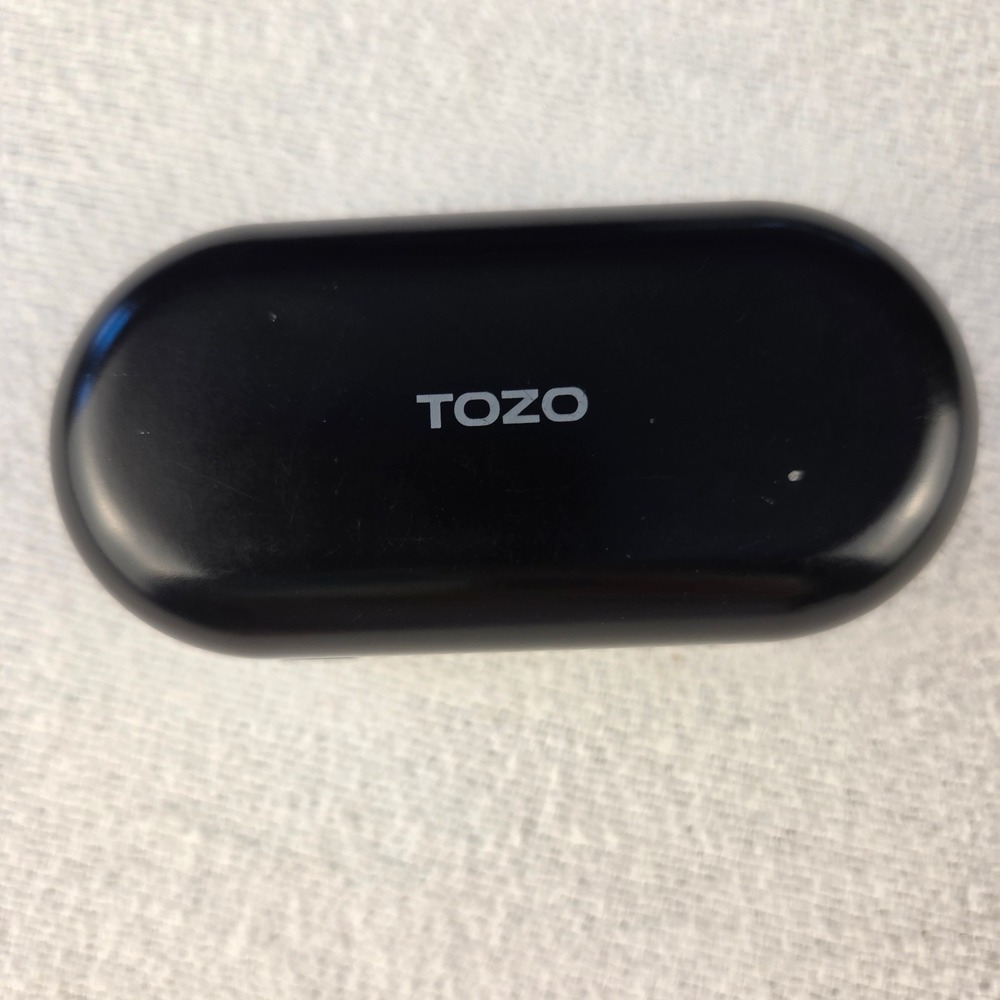 TOZO T12 Wireless Earbuds Charging Case Black IPX8 V5.0 Case Only